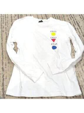 OVO White Long Sleeve Shirt like new